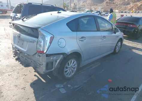 2012 Toyota Prius Plug-In Advanced из США, поврежденный, VIN JTDKN3DP8C3005758